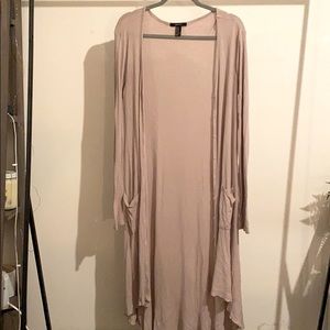 Long ribbed cardigan